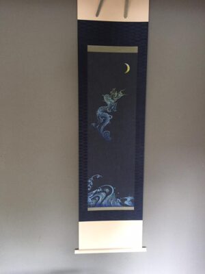 デニムの掛け軸